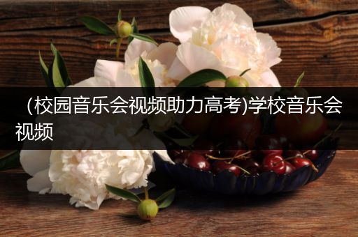 （校园音乐会视频助力高考)学校音乐会视频