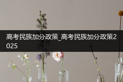 高考民族加分政策_高考民族加分政策2025