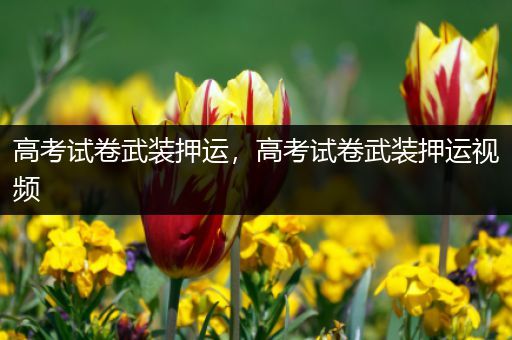 高考试卷武装押运，高考试卷武装押运视频
