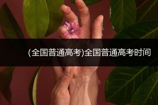 （全国普通高考)全国普通高考时间